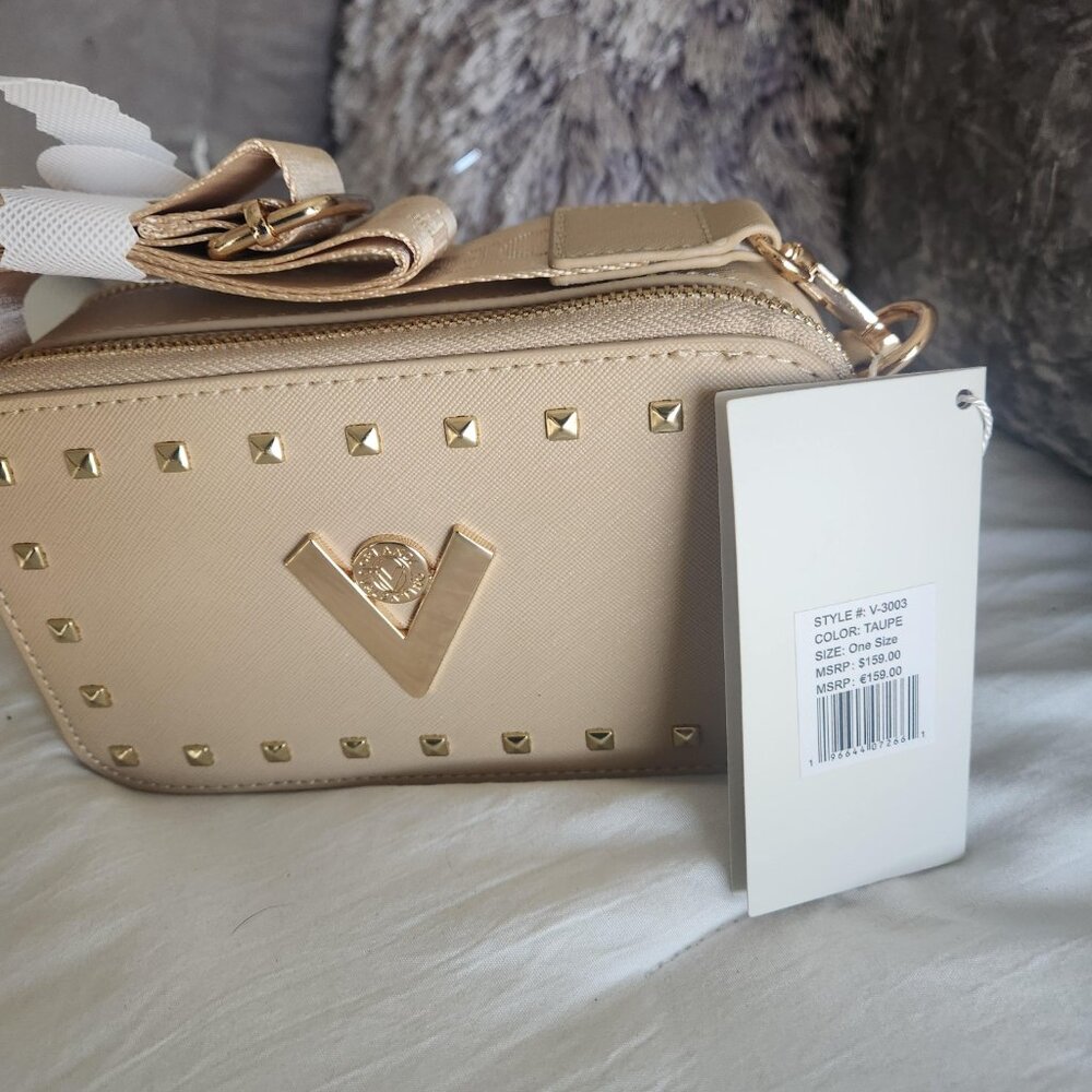 Valentino Orlandi NWT Light Taupe Camera Bag w/Strap - Picture 4 of 5